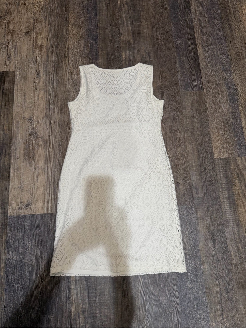 Dana Buchman Ivory Diamond Lace Midi Dress